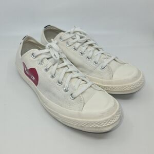 Converse x COMME des GARCONS PLAY Chuck 70 Ox 'White' 150207C Men's 10